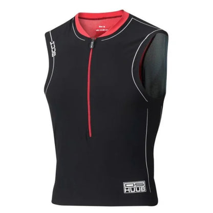 HUUB Men's DS Triathlon Top - BLK/RED/GRY