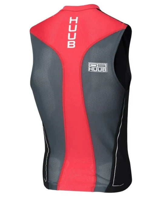 HUUB Men's DS Triathlon Top - BLK/RED/GRY
