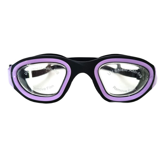 FLOWOLF FH1 Open Water Goggles - Purple/Blk Clear Lens