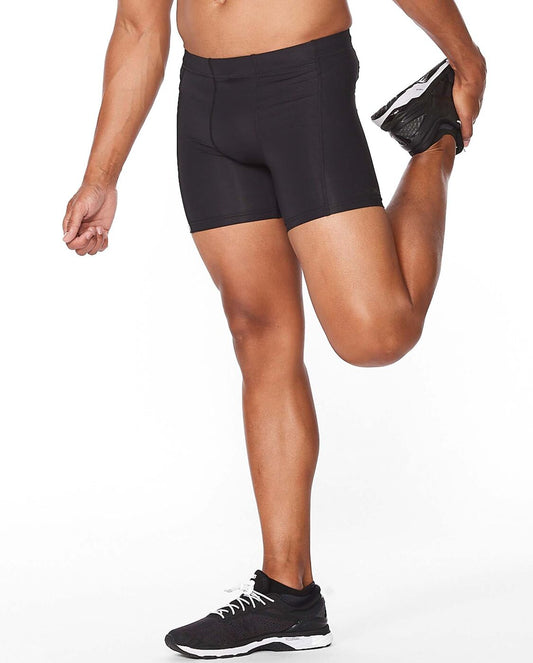 2XU South Africa - Men's Core Compression 1/2 Shorts - Black/Nero
