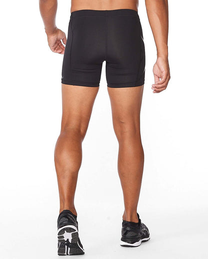 2XU South Africa - Men's Core Compression 1/2 Shorts - Black/Nero