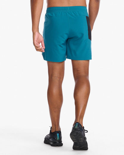 2XU South Africa - Mens Motion 6 inch Shorts - Oceanside/Black