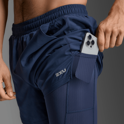 2XU South Africa - Men's Aero Mesh 2 - in - 1 5 Inch Shorts - S