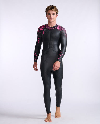 2XU South Africa - Men's Propel: Pro Wetsuit - Black/Punk Pink