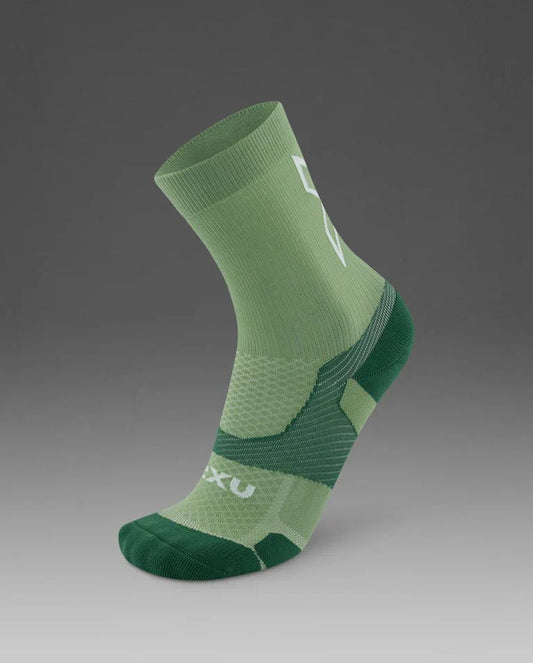 2XU South Africa - Unisex Vectr Light Cushion Crew Socks - Eucalyptus/Fern Green
