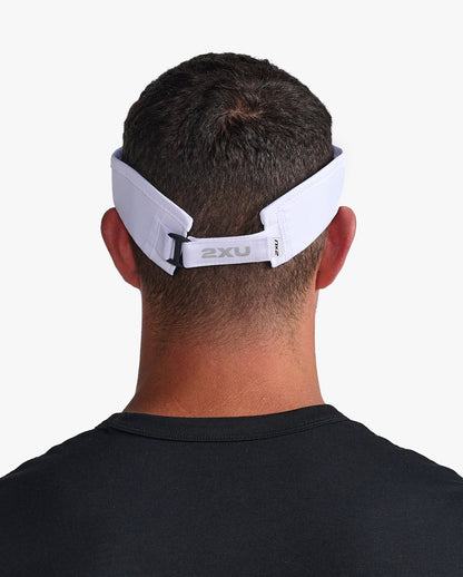 2XU South Africa - Run Visor - White/White