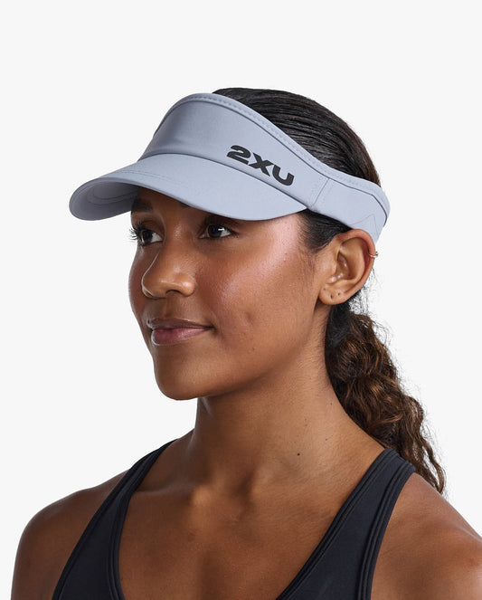 2XU South Africa - Run Visor - Weathervane/Black