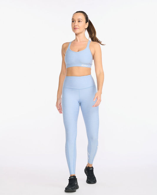 2XU South Africa - Womens Motion Print Hi-Rise Compression Tights - Forever Spacedye/White