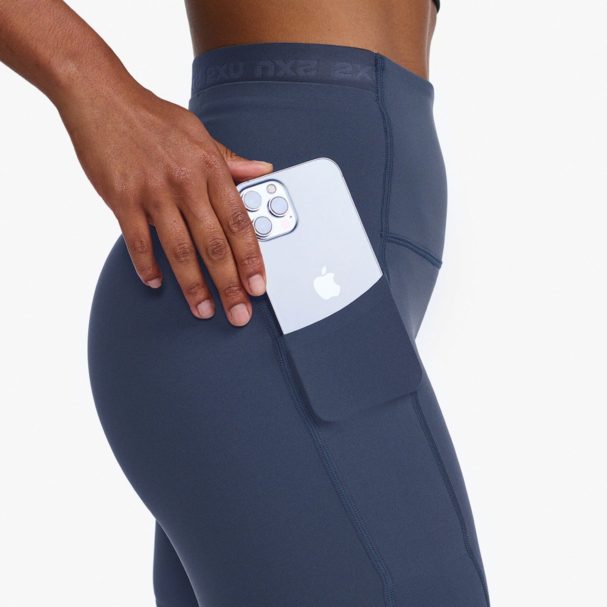 2XU South Africa - Women's Form Stash Hi - Rise Bike Shorts - IDK/IDK