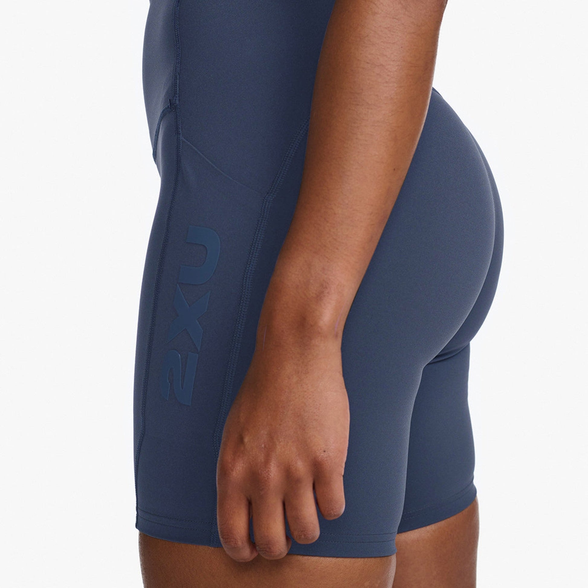 2XU South Africa - Women's Form Stash Hi - Rise Bike Shorts - IDK/IDK