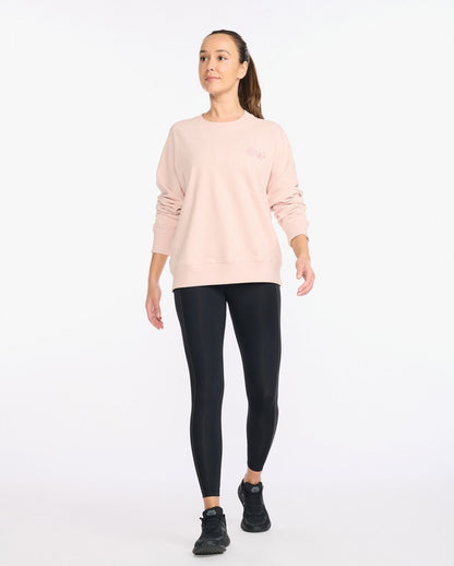 2XU South Africa - Womens Form Pop Seam Crew - Peach Whip/Rosette