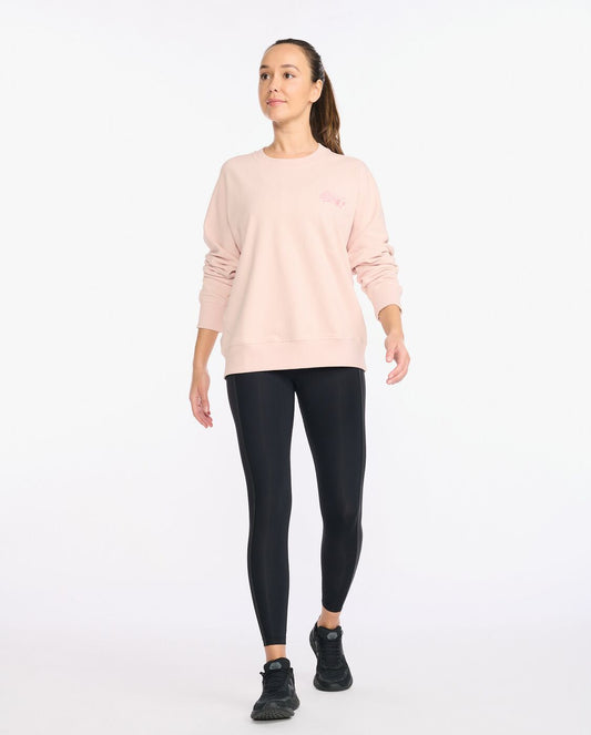 2XU South Africa - Womens Form Pop Seam Crew - Peach Whip/Rosette