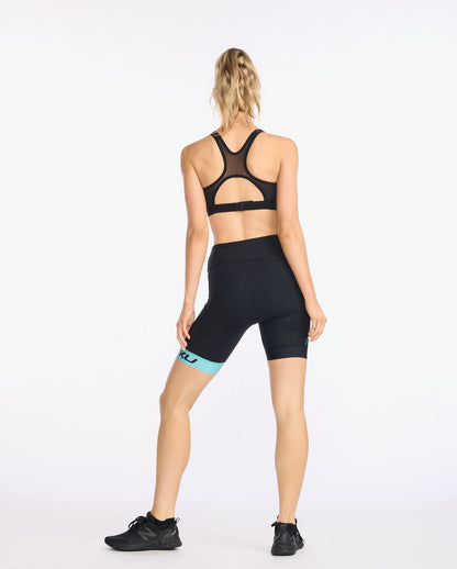2XU South Africa - Womens Core 7 Inch Tri Short - Black/Porcelain