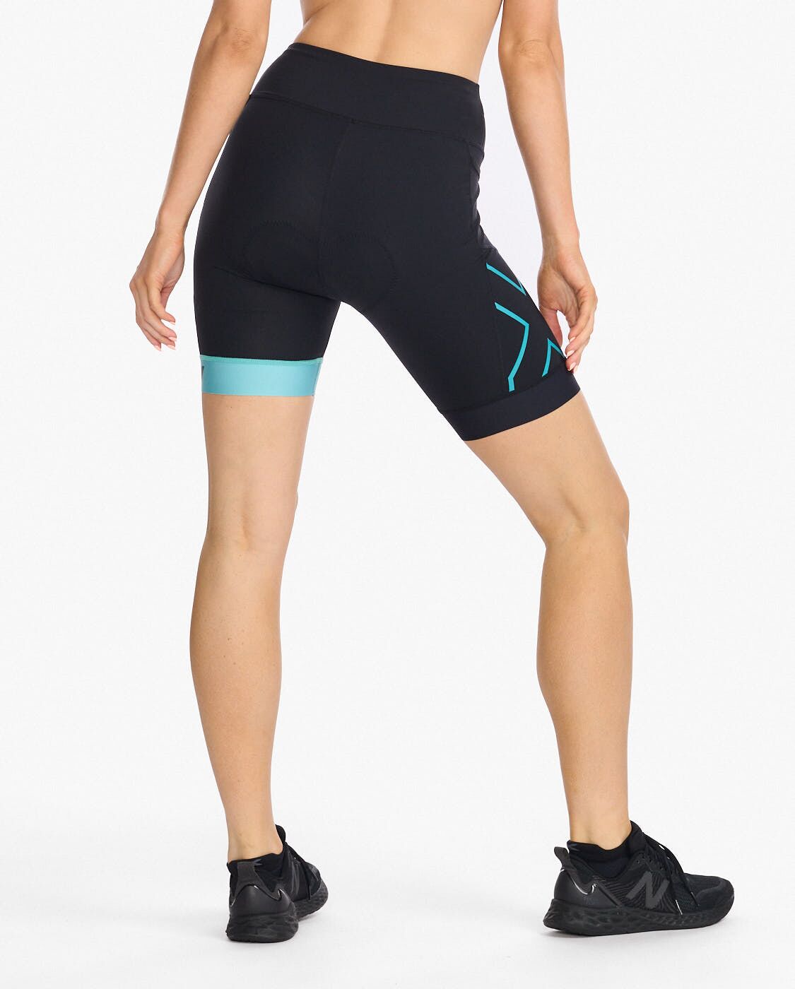 2XU South Africa - Womens Core 7 Inch Tri Short - Black/Porcelain