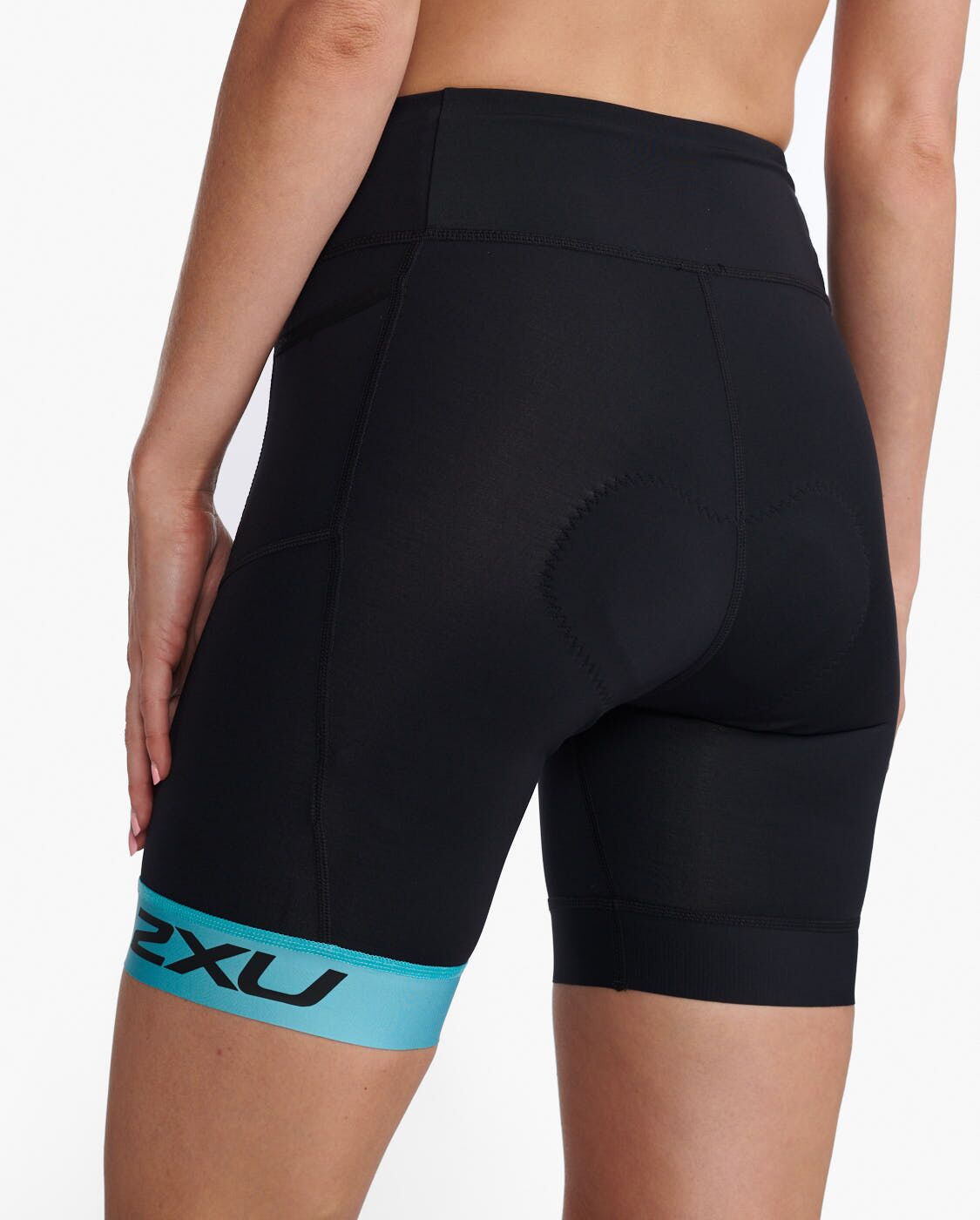 2XU South Africa - Womens Core 7 Inch Tri Short - Black/Porcelain