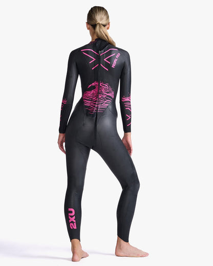 2XU South Africa - Women's Propel: Pro Wetsuit - Black/Punk Pink
