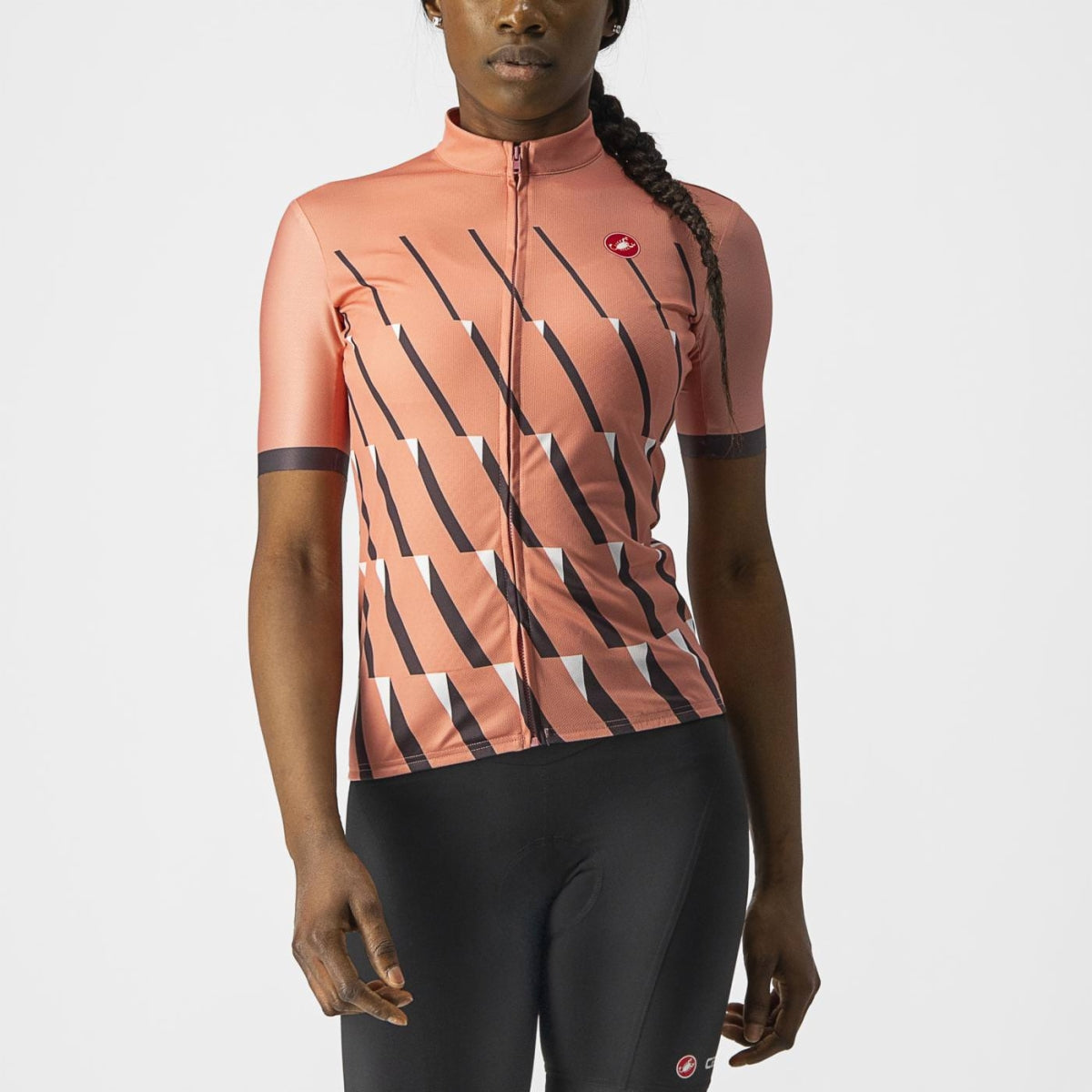 CASTELLI Pendio Women's Jersey -  Blush, Dark Gray White