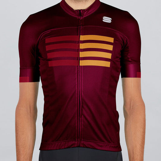 SPORTFUL Wire Jersey 2021 - Red Wine Red Rumba Gold