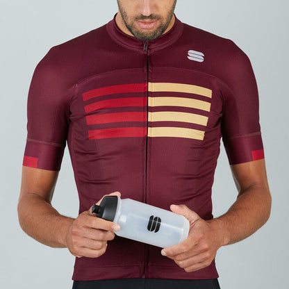 SPORTFUL Wire Jersey 2021 - Red Wine Red Rumba Gold
