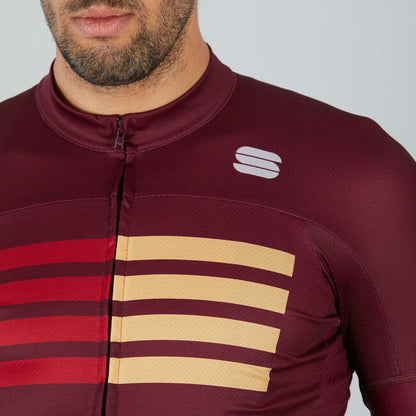 SPORTFUL Wire Jersey 2021 - Red Wine Red Rumba Gold