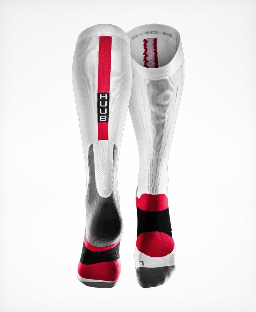 HUUB Compression Race Sock - White