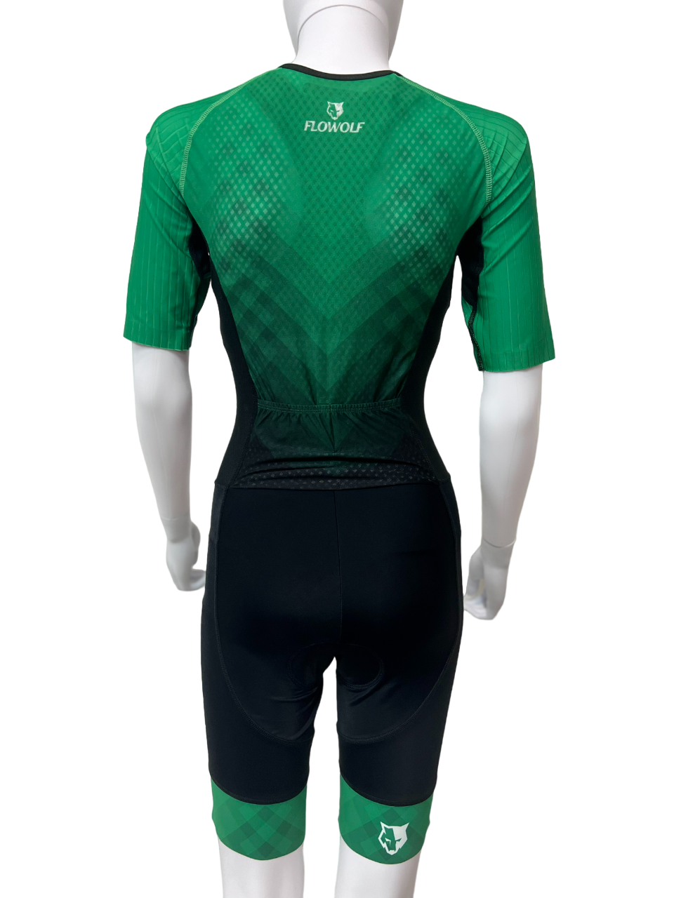 FLOWOLF SS Women's Triathlon Race Suit - Green