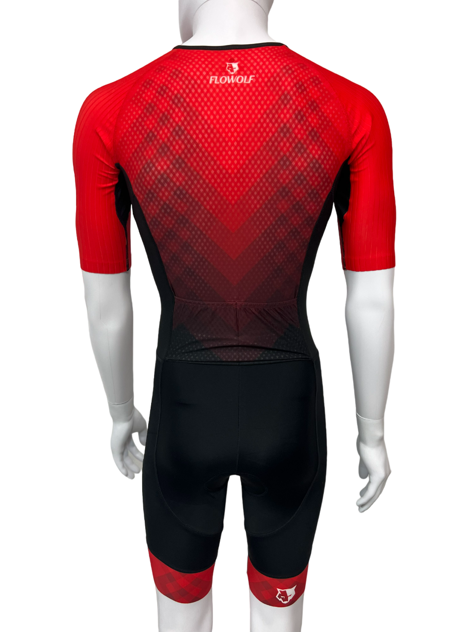 FLOWOLF SS Men's Triathlon Race Suit - Red