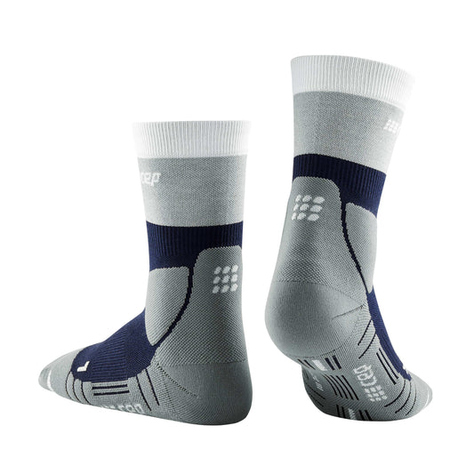 CEP Hiking Light Merino Mid Cut Sock Women's - Marine Blue/Gray