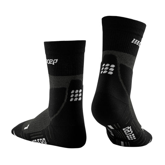CEP Hiking Merino Mid Cut Sock Men's - Stone Gray/Gray