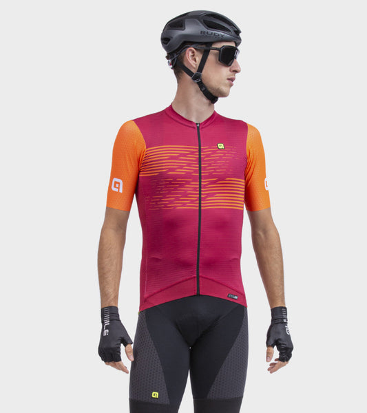 ALÈ Logo Men's Jersey - Bordeaux