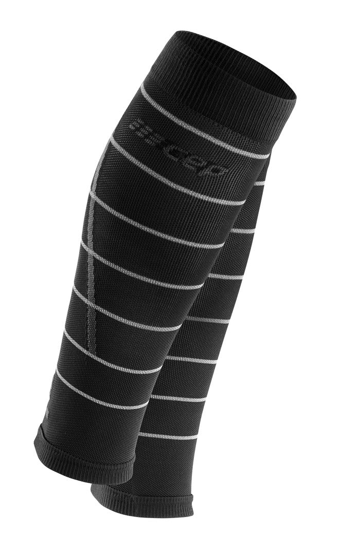 CEP Reflective Compression Calf Sleeves Men's - Black