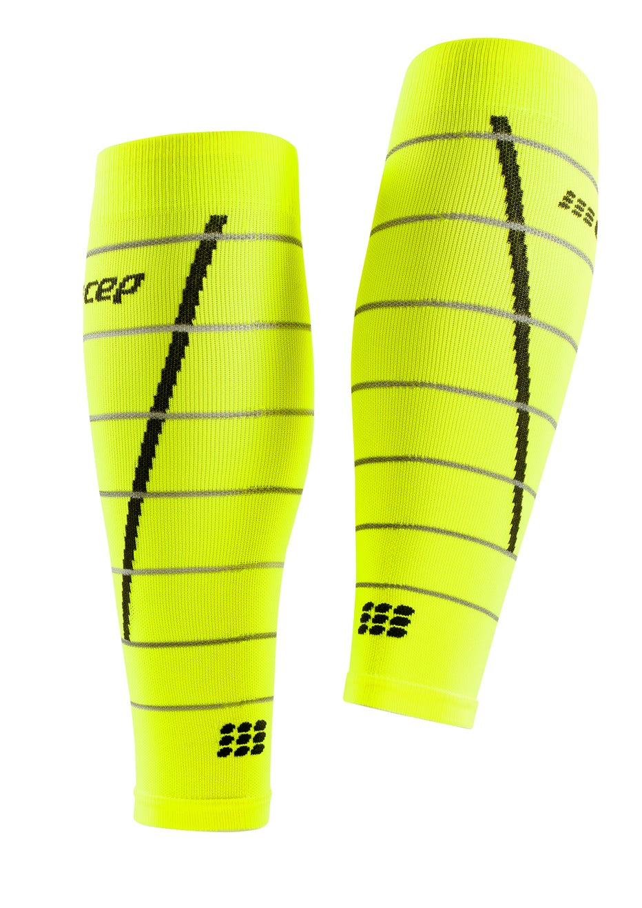 CEP Reflective Compression Calf Sleeve Women's - Neon Yellow