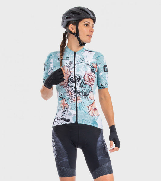 ALÈ Skull Women's Jersey - Acqua