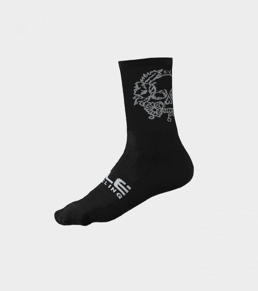 ALÈ Skull Socks - Black / White