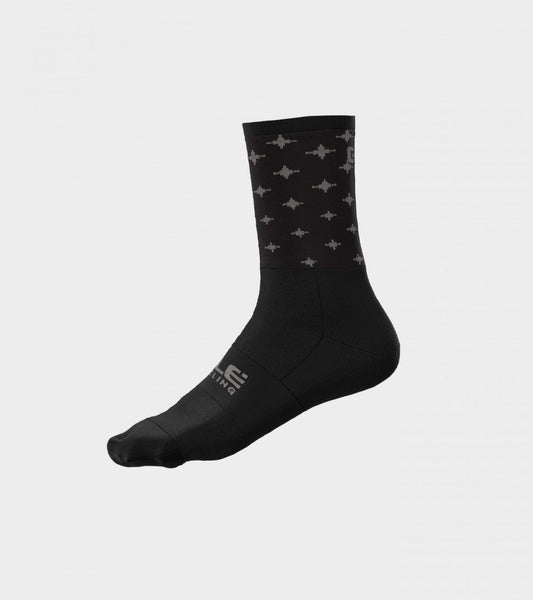 ALÈ Star Socks - Black / Dove Gray