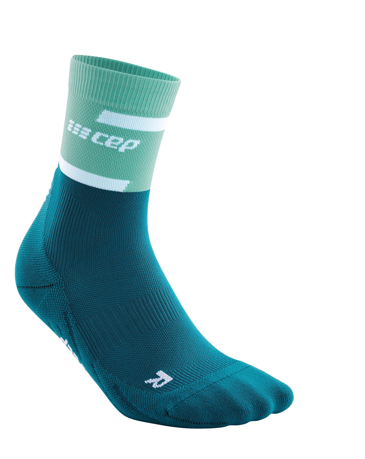 CEP Run Compression Socks Men's Mid Cut - Ocean / Petrol