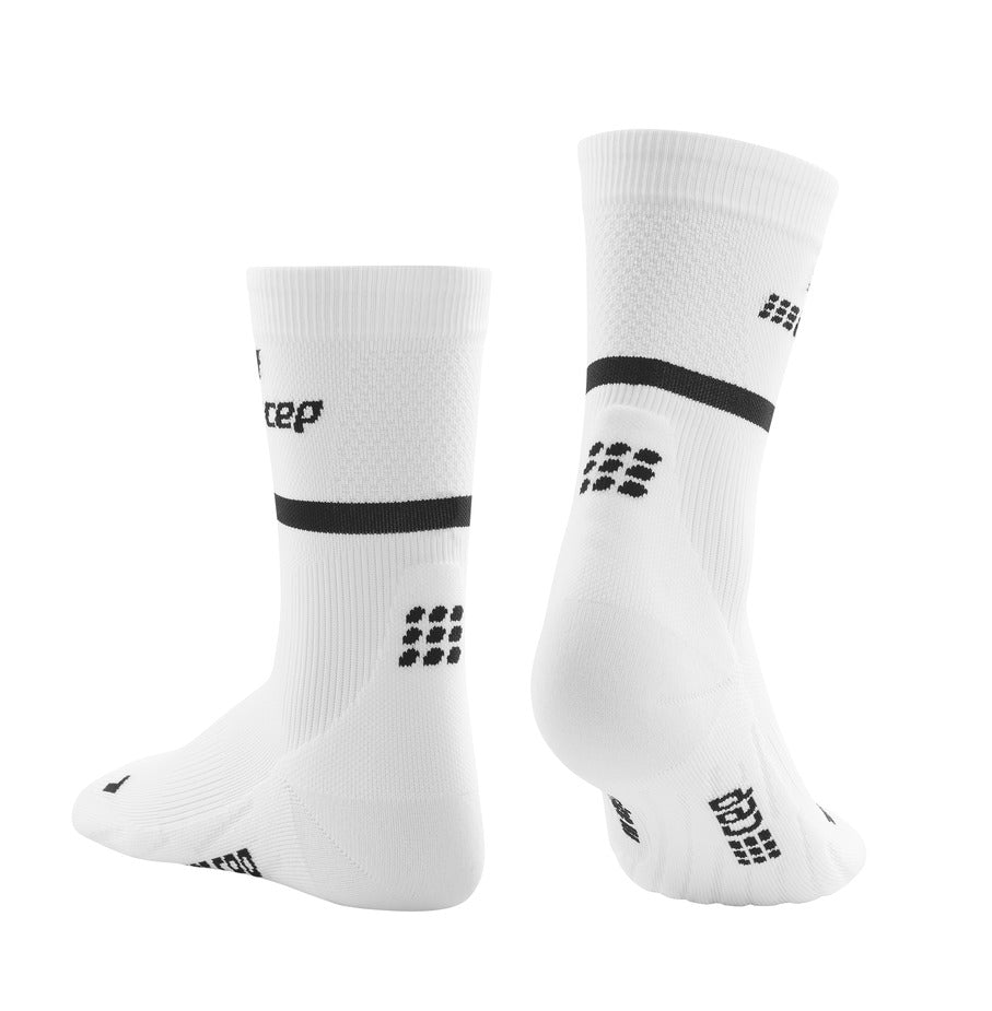 CEP Run Compression Socks Women's Mid Cut - White