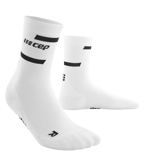 CEP Run Compression Socks Men's Mid Cut - White