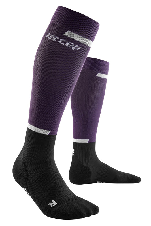 CEP Run Compression Socks Tall Women's - Violet / Black