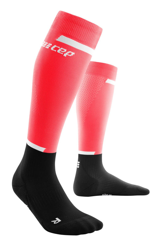 CEP Run Compression Socks Tall Women's - Pink / Black