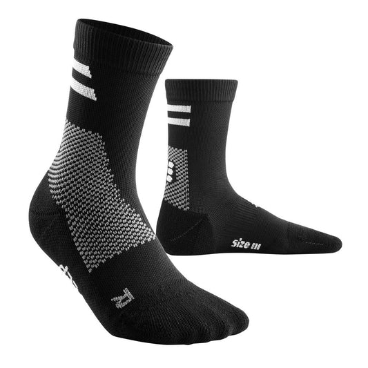 CEP Training Compression Socks Unisex Mid Cut-  Black