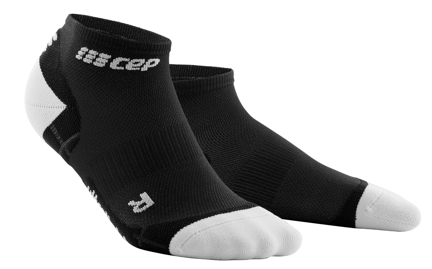 CEP Ultralight  Low Cut Compression Sock Women's - Black/Light Gray