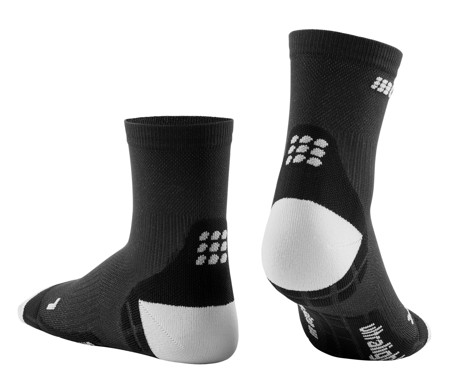 CEP Ultralight  Short Compression Sock Women's - Black/Light Gray