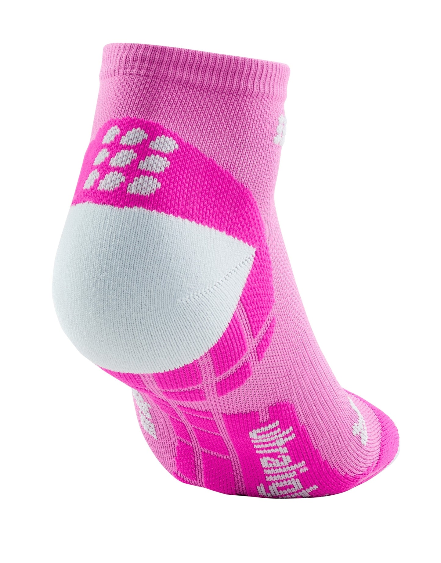 CEP Ultralight  Low Cut Compression Sock Women's - Pink / Light Gray