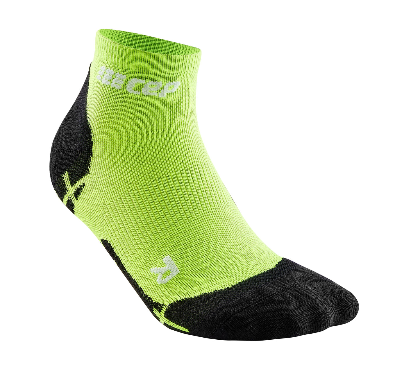 CEP Ultralight  Low Cut Compression Sock Men's - Flash Green / Black