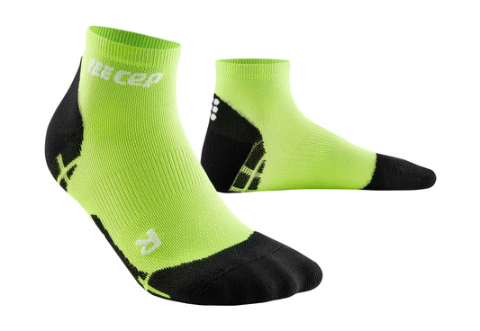 CEP Ultralight  Low Cut Compression Sock Men's - Flash Green / Black