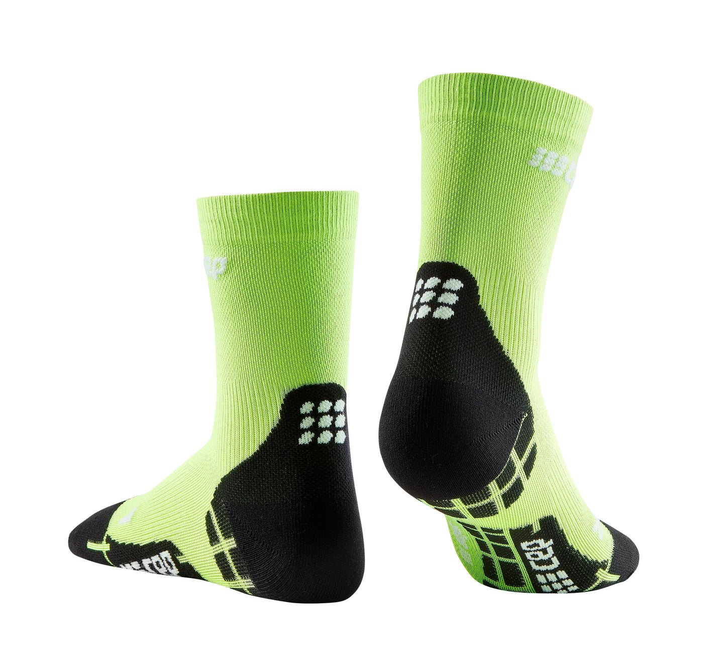 CEP Ultralight  Short Compression Sock Men's - Flash Green / Black