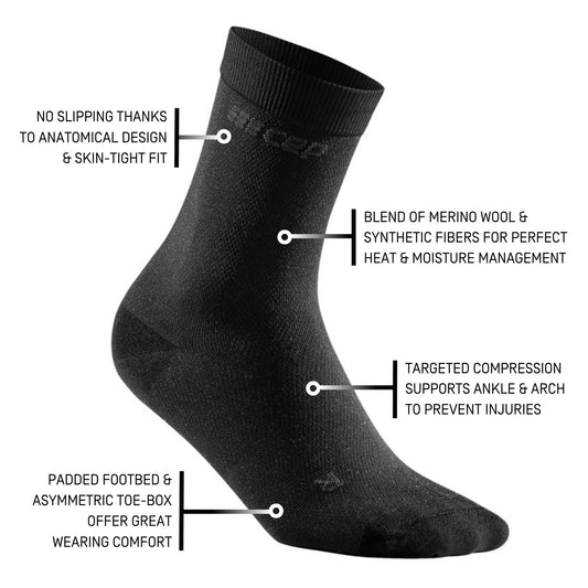 CEP Business Mid Cut Sock Women's - Black