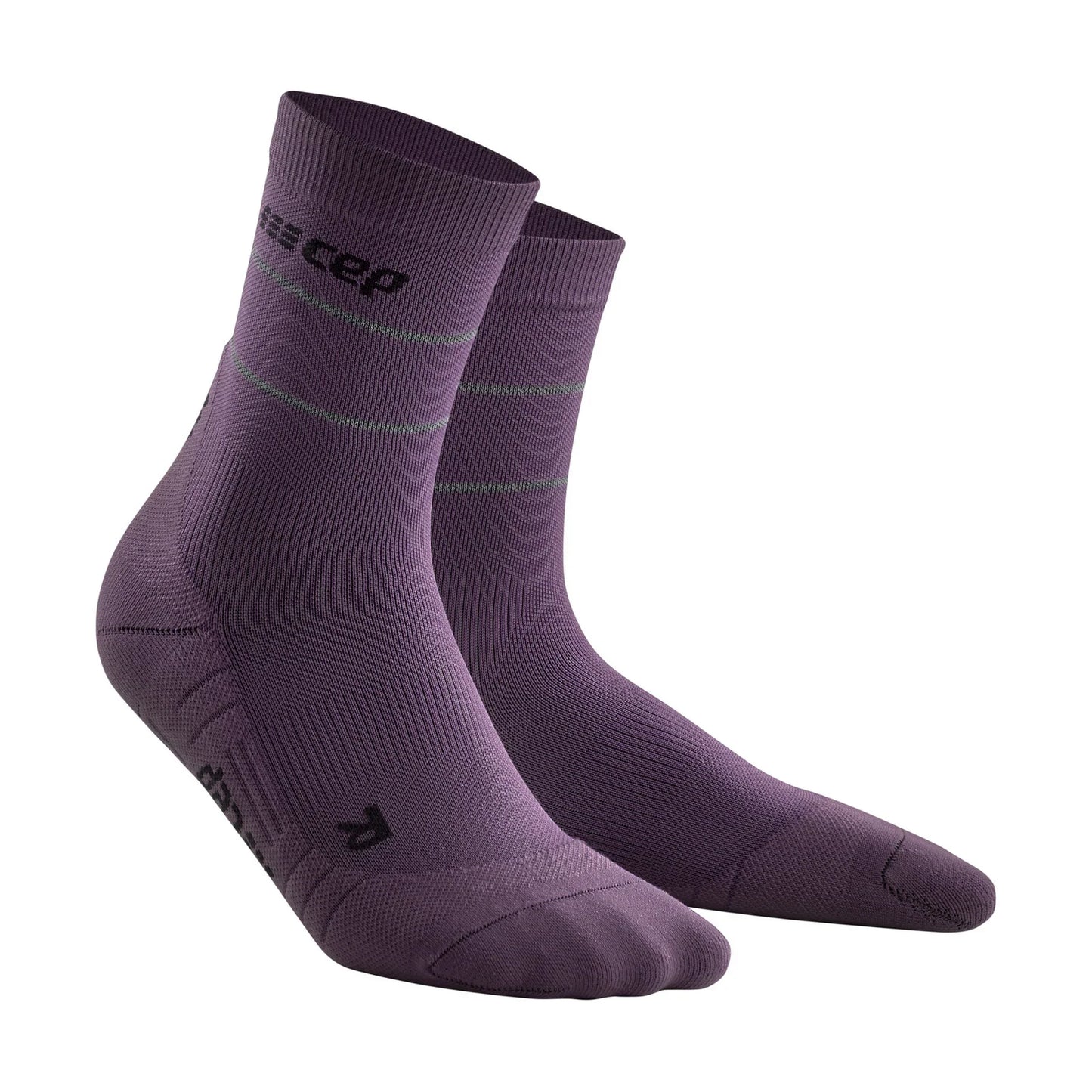 CEP Reflective Mid Cut Sock Women's - Purple