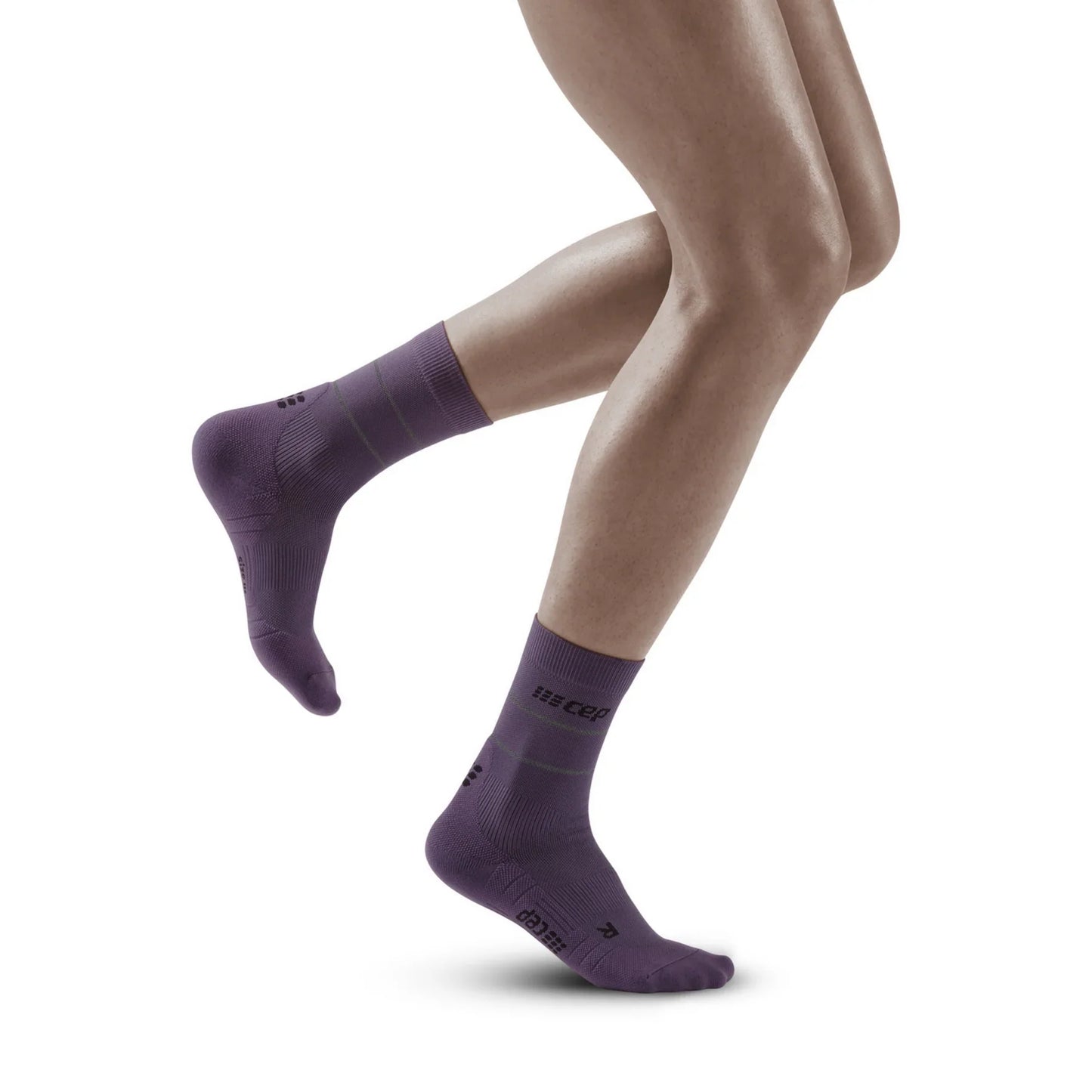 CEP Reflective Mid Cut Sock Men's - Purple